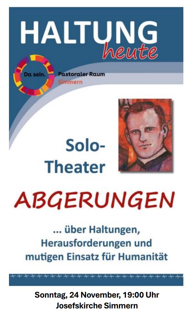 Plakat Solotheater Abgerungen